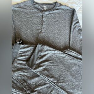 BRAND NEW Sonoma Seriously Soft Waffle Pajama Pants and Shirt Grey XXL BNWT